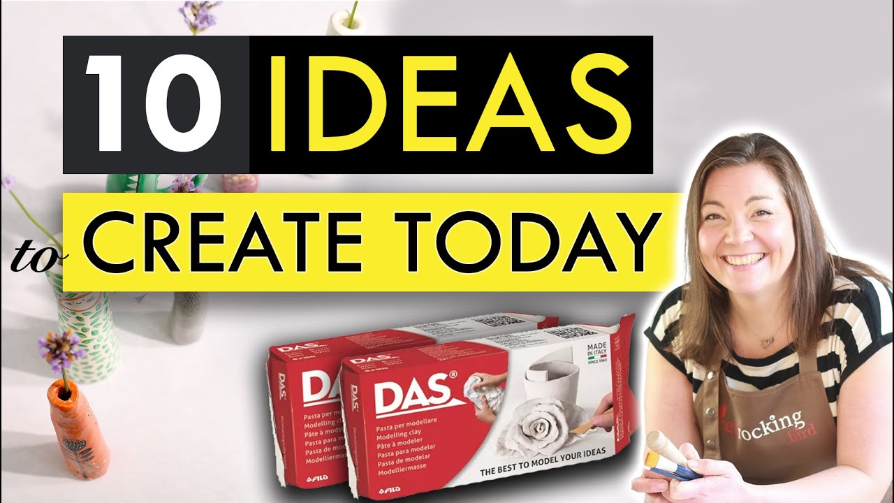 *THINGS TO MAKE FROM CLAY* : Air Dry Clay Project Ideas EASY