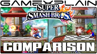 Peach's Castle 64 Head-to-Head Comparison (Smash Bros Wii U vs. Smash Bros 64)