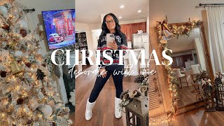 🎄2023 CHRISTMAS DECORATE WITH ME / FAMILY ROOM MANTEL/ DECORATING IDEAS #decoratewithme