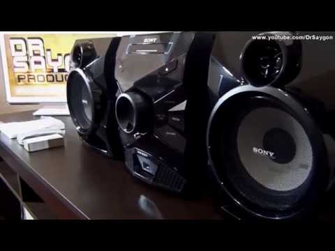 Unboxing Mini System Sony MHC-ESX6 Bass Bazuca (MP3, WMA ou AAC) Music USB recorder