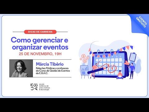 Como Gerenciar e organizar eventos