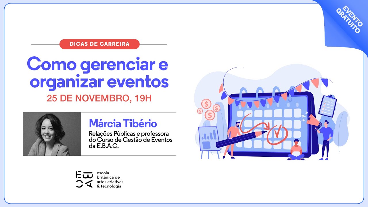 Como Gerenciar e organizar eventos