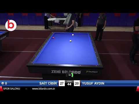 SAİT CİBİR & YUSUF AYDIN Bilardo Maçı - 2019 TÜRKİYE KUPASI 2.ETAP ERKEKLER-1.ÖN ELEME