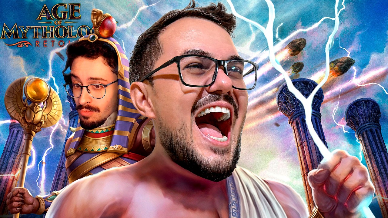 VIREI UM DEUS GREGO COM MEU AMIGO GALAXYYK - Age of Mythology: Retold