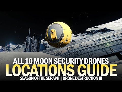 All 10 Moon Security Drone Locations Guide (Drone Destruction III Triumph) [Destiny 2]