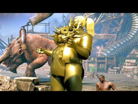 Mortal Kombat XL Tremors Gold Statue Brutality on Bo Rai Cho
