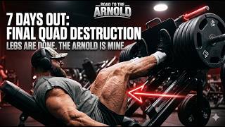 1 WEEK OUT: The Leg Destruction Before The Arnold