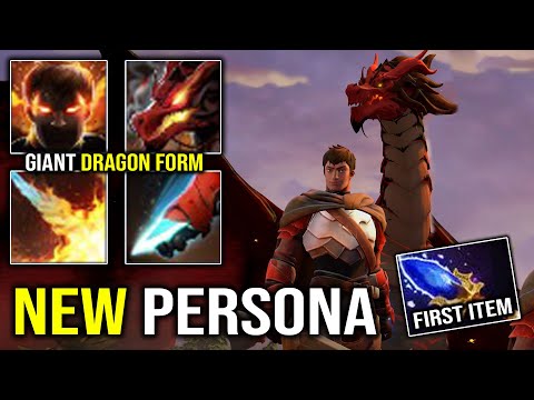 NEW DAVION PERSONA Super Intimidating Giant Black Dragon Form 1st ITEM Aghanim Dragon Knight DotA 2