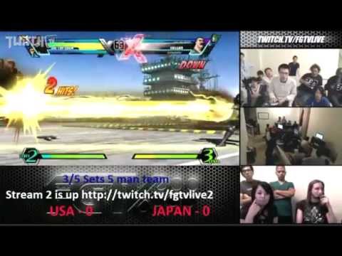 【UMVC3】USA all-star team vsNippon（Japan）all-star team1