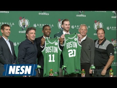 Kyrie Irving, Gordon Hayward Celtics Introductor Press Conference