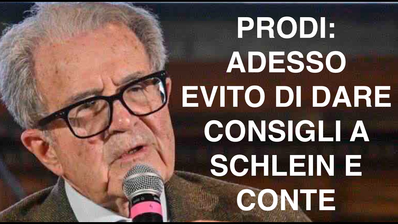 PRODI; ADESSO EVITO DI DARE CONSIGLI A SCHLEIN E CONTE