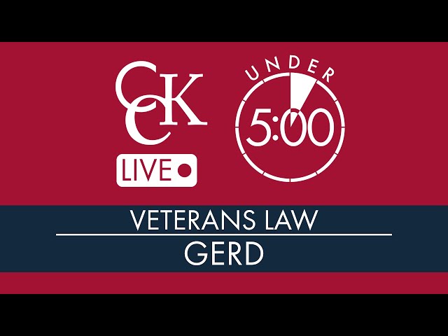 GERD VA Disability Ratings Explained