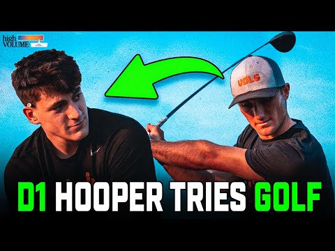 Can a D1 Basketball Player OUTDRIVE a D1 Tennessee Golf Star? EPIC 3-Hole GOLF Challenge!