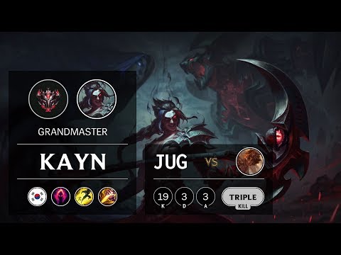 Kayn Jungle vs Taliyah - KR Grandmaster Patch 9.12