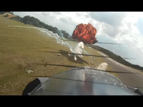 ① TJD RC MODELS "STRAFING RUNS" ZIROLI BEARCAT & MEISTER P47 LMA - COSFORD  MODEL AIRCRAFT SHOW 2014