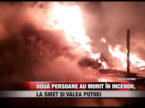 Două persoane au murit în incendii, la Siret și Valea Putnei