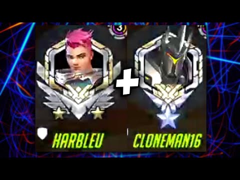 HARBLEU ZARYA and CLONEMAN16 REIN! [ OVERWATCH SEASON 22 TOP 100 ]