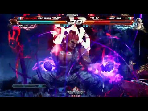 鉄拳7 スーパーアクマ選手 凄まじいコンボ  TEKKEN7  SUPER Akouma 2022TWT TOP8  豪鬼VSリロイ
