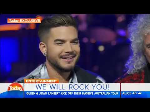 Adam Lambert + Queen - The Today Show,  Australia, 21/02/2018