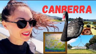 Exploring Australia's Capital City in a Day! National Gallery, Lake Griffin, The Parliament and FUN!