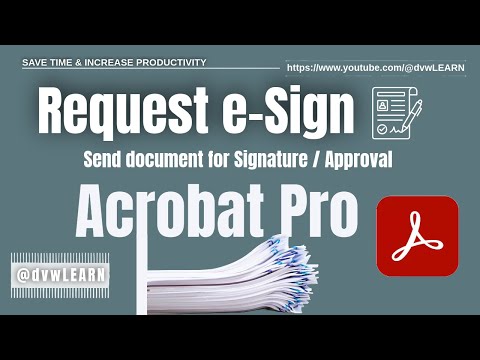 How to Request Signatures in Adobe Acrobat | Send PDF for Signature or Approval