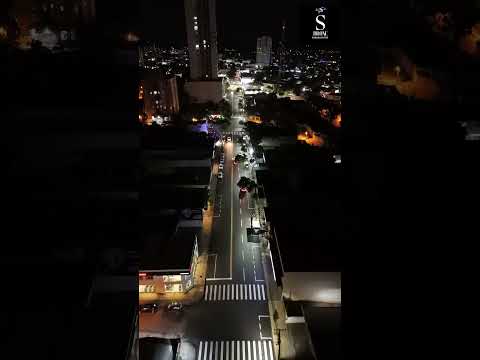Novas faixas na Avenida Paraná, do Fórum à rotatória, Paranavaí-PR. #paranavai #drone #drones