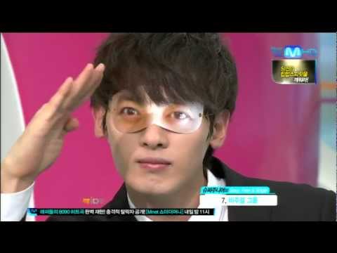 [HD] 120727 Eunhyuk NEW EYES! + Shin trying them out too! @ Mnet Wide Open Studio (SUPER JUNIOR)
