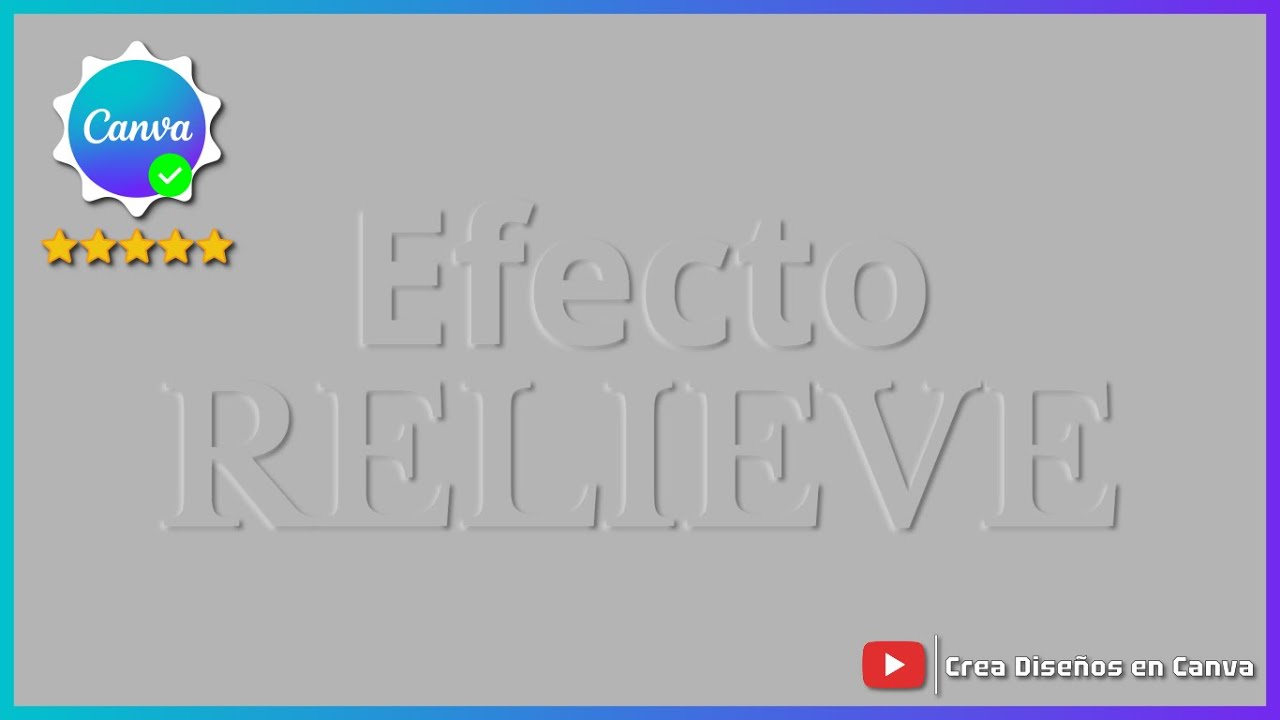 🚀 Cómo Crear TEXTO con EFECTO de RELIEVE en Canva | Tutorial Rápido
