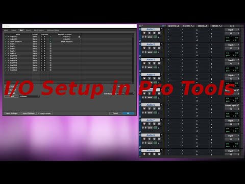 I/O Setup in Pro Tools