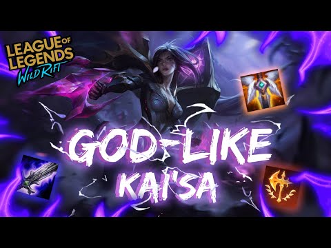 ULTIMATE KAISA BUILD! PENTAKILL?! EASY 1v9 PLAT CARRY W/ INSANE DPS! - Wild Rift Gameplay