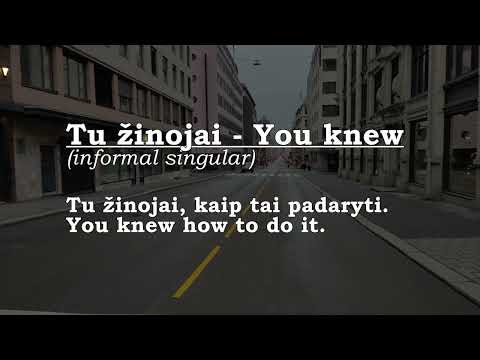 Aš žinojau - I knew. Lithuanian lesson 19.