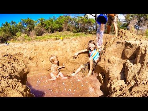BUILDING $1,000,000 SWIMMING POOL FOR MY KIDS AT THE BEACH!