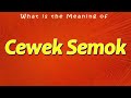 What Is The Meaning Of Cewek Semok Arti Cewek Semok Makna Cewek Semok