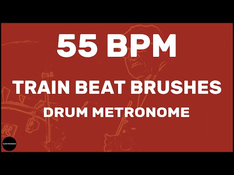 Train Beat Brushes | Drum Metronome Loop | 55 BPM