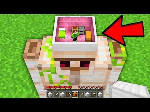 CRIEI UMA CASA NA CABEÇA DO IRON GOLEM