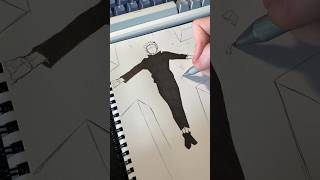 How I draw Sukuna’s pose ✍️ #art #sketch #jjk #jujustukaisen #manga #drawing #sukuna