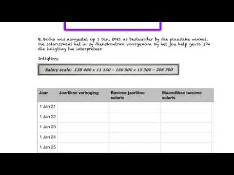 Rekeningkunde Gr 10 - SALARISSKALE
