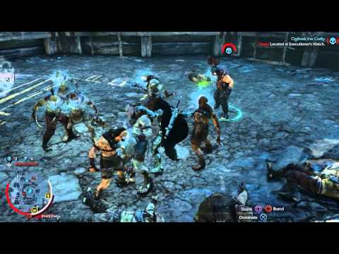 'Shadow of Mordor' Murder Rampage (Epic double kill end) Ps4 gameplay