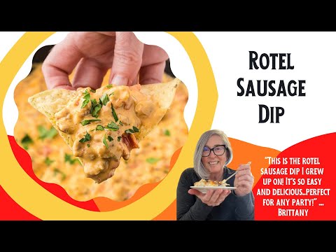 Spicy & Cheesy Rotel Sausage Dip – Easy, 3-Ingredient Recipe, great for Game Day!