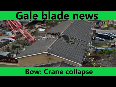 bow crane collapse one dead and four injured after building collapse
