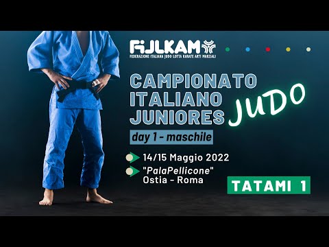 Judo - Campionato Italiano Juniores 2022 - Maschile - Tatami 1