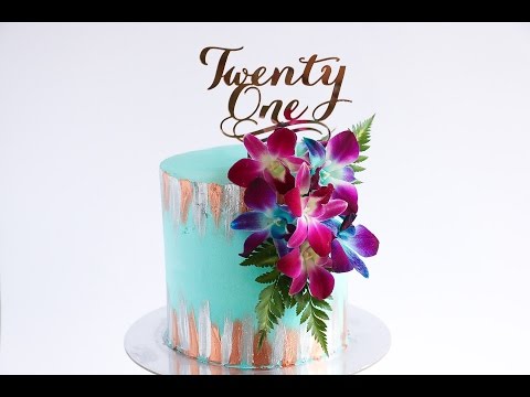 Cascading Floral Spray Cake Tutorial- Rosie's Dessert Spot