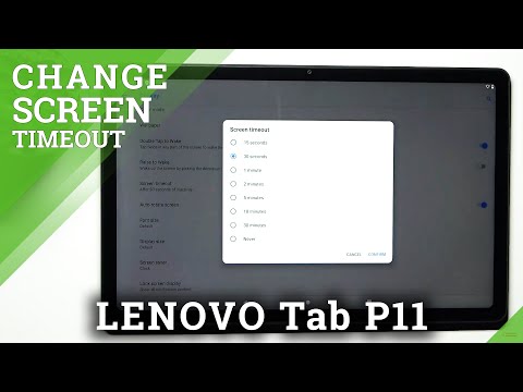 How to Manage Screen Timeout in Lenovo Tab P11 - Change Display Sleep Time