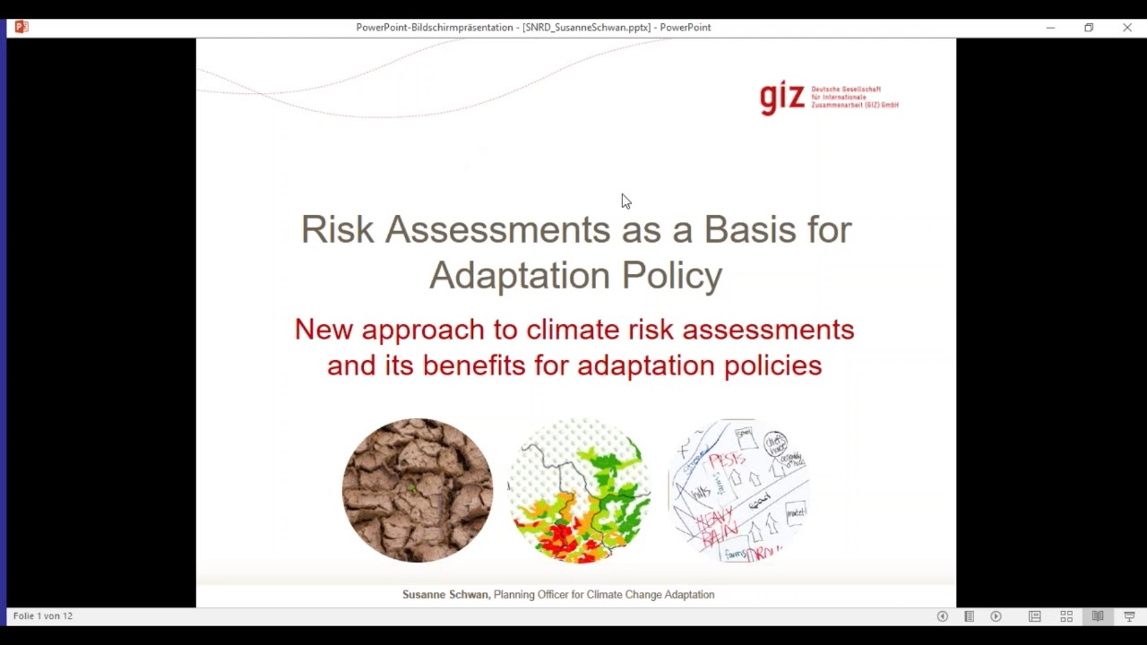 Climate risk assessments in the adaptation policy context