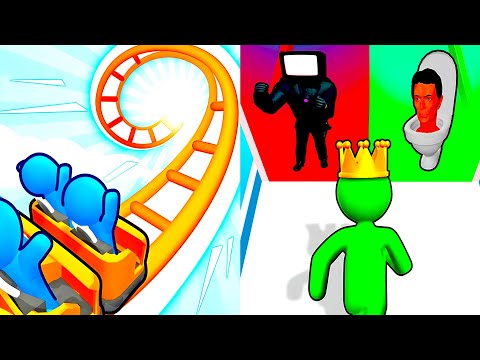 Runner Coaster vs Giant Rush 🔥 Walkthrough Gameplay – All Levels UNLOCKED | EPIC 864