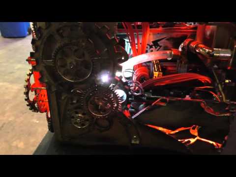 HELL BOY Custom Water Cooled PC Build - SteamPunk Liquid Cooled PAX Display PC Mod Gaming RIG