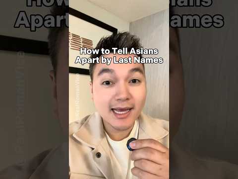 Secret of Asian Last Names #comedy #languages #asianhumor