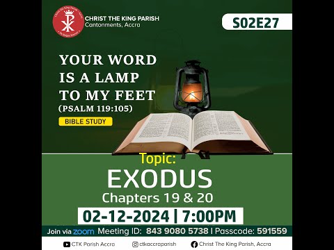BIBLE STUDY S02EP 27 || EXODUS 19 - 20