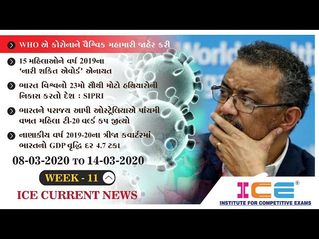 ICE CURRENT NEWS (08th March 2020 TO 14th March 2020)