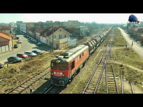 LDE2100 609 011-5 & Mecanic Super Engineer & Marfar DB Cargo Freight Train in Oradea - 28 Feb 2019